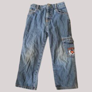 HOOPSTAR Classic Denim Cargo Jeans Boys Size 4T